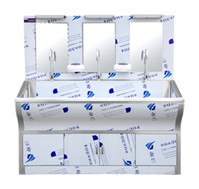 不銹鋼三人洗手池